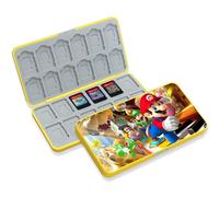 Étui pour Jeux Switch, avec 24 Emplacements pour Cartes de Jeu et 24 pour Cartes Micro SD, Étui pour Cartes de Jeu pour Switch & OLED & Lite, Doublure en Silicone (24C)