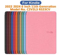 Étui pour Kindle 2024 2022 11e génération 6 pouces, modèle n° RS23CV C2V2L3 pochette de protection magnétique coque 6 ''accessoires Blue