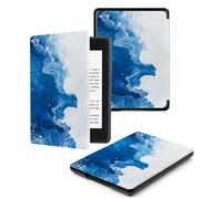 Étui pour Kindle Oasis 7 Pouces (9e et 10e générations Uniquement, Versions 2017 et 2019), Coque légère avec Fonction Veille/réveil Automatique,Bleu Blanc Texture