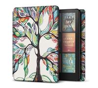 Étui pour Kindle Paperwhite 12. TNP pour génération 2024 / Kindle Colorsoft Signature Edition - Étui de Protection en Cuir PU pour Kindle Paperwhite Kids avec Mise en Veille/réveil Automatique, Arbre