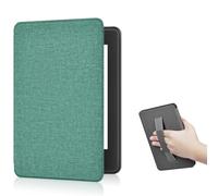 Étui pour Kindle Paperwhite 12e génération 2024 de 7 Pouces et Kindle Colorsoft Signature Edition, Mise en Veille Automatique, dragonne pour Kindle Paperwhite 12e génération 2024 (Vert)