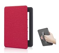 Étui pour Kindle Paperwhite 12e génération 2024 de 7 Pouces et Kindle Colorsoft Signature Edition, Mise en Veille Automatique, dragonne pour Kindle Paperwhite 12e génération 2024 (Rouge)