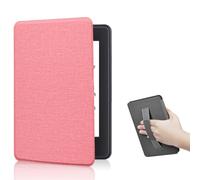 Étui pour Kindle Paperwhite 12e génération 2024 de 7 Pouces et Kindle Colorsoft Signature Edition, Mise en Veille Automatique, dragonne pour Kindle Paperwhite 12e génération 2024 (Rose)