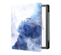Étui pour Kindle Scribe 10,2 Pouces (Sortie en 2022) - Cuir PU De Qualité Supérieure - Couverture Folio Légère - Veille/Réveil Automatique avec Porte-Stylo - Pavilion on Cliff