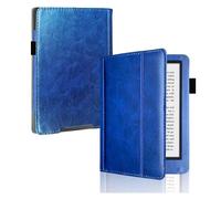Étui pour Kobo Aura H2O Edition 2 Modèle : N250 6,8" eReader Cover pour Kobo Aura H2O Edition 2 PU Cuir Flip Stand Housse de Protection (Bleu)