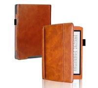 Étui pour Kobo Aura H2O Edition 2 Modle:N250 6,8" eReader Cover pour Kobo Aura H2O Edition 2 PU Cuir Flip Stand Housse de Protection (Marron)