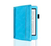 Étui pour Kobo Aura HD 6,8" Modèle : N204B Housse en cuir PU avec pour liseuse Kobo Aura HD Smart Slim Folio Cover avec fonction veille/réveil automatique pour Kobo Aura HD 6,8" (Bleu ciel)