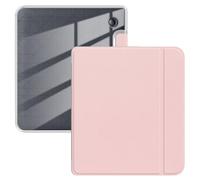 Étui pour Kobo Libra Color 2024 de 17,8 cm, ultra transparent, doux, flexible, transparent, coque arrière en TPU avec mise hors tension et mise en marche automatique pour Kobo Libra, couleur rose