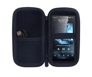Étui pour lecteur MP3 et MP4 pour fiio m21/JM21 Android 13, lecteur de musique, MP3, MP4, baladeur, convient pour écouteurs, câble USB, carte mémoire (étui uniquement) (grand)