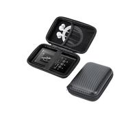 Étui pour lecteur MP3 Fanvace M32 4" - Coque rigide - Étui de protection portable avec câble USB et espace pour carte mémoire, toergy étanche et protection contre les chocs - Noir - Poche de rangement