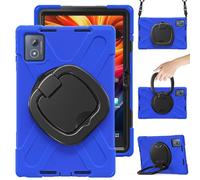 Étui pour Lenovo Tab K11 Plus 11.5" TB-352FU TB-352XU 2024, Coque Lenovo Tab K11 Plus 11.5" TB-352FU TB-352XU, Coque de Protection Robuste pour Enfants avec Béquille Rotative, Bandoulière Réglable