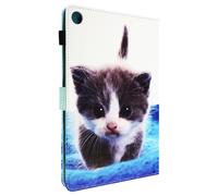 Étui pour Lenovo Tab M10 Gen 3, Portefeuille avec Clapet Magnétique, Chat Bleu clair