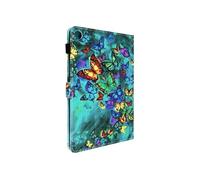 Etui pour Lenovo Tab M10 Gen 3, Portefeuille avec Clapet Magnétique, Papillon Multicolore