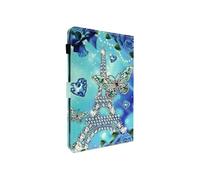 Etui pour Lenovo Tab M10 Gen 3, Portefeuille avec Clapet Magnétique, Tour Eiffel