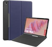 Étui pour Lenovo Tab Plus modèle : TB351FU 11,5" version 2024, coque rigide fine et légère avec support à trois volets, avec fonction veille/réveil automatique (bleu)