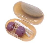 Étui pour lentilles à usage quotidien - Poche transparente - Petit étui pour une insertion et un retrait sécurisés des lentilles - Facile à transporter, violet