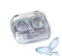 Étui pour lentilles de contact, boîte de contact portable | Mini étui pour lentilles de de voyage - Outil de suppression de l'applicateur de de protection complète pour les voyages d'a