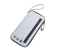 Étui pour les documents de voyage - REFLACTIVE TRAVELLER - avec fermetures éclair imperméables et dragonne, très réfléchissant - poche frontale adaptée p. smartph. ou passeport - 11 poches intérieures