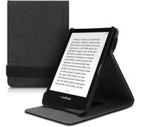 Étui Pour Liseuse Électronique Compatible Avec Pocketbook Touch Lux 4/5/Touch Hd 3/Color (2020)/ Vivlio Lux 5-Étui Housse Rabat Liseuse Simili Cuir Noir