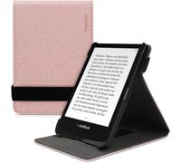 Étui Pour Liseuse Électronique Compatible Avec Pocketbook Touch Lux 4/5/Touch Hd 3/Color (2020)/ Vivlio Lux 5-Étui Housse Rabat Liseuse Simili Cuir Or Rose