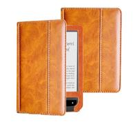 Étui pour liseuse Pocketbook Touch Lux 3 614 615 624 625 626 en cuir PU avec fonction veille/réveil automatique Marron