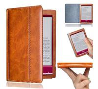 Étui pour liseuse Sony PRS-T2/PRS-T1 6 pouces - Étui pour liseuse Sony PRS-T1 Smart Slim Light Folio pliable en cuir PU pour Sony PRS-T2 E-Book Case (Marron)
