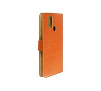 Etui pour Logicom Solar Portefeuille Fixation Adhésive Marron clair