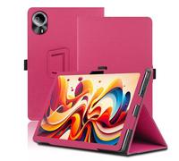 Étui pour Logicom Tab XL 14 14 Pouces, Logicom Tab XL 14 Coque Tablette, Housse de Protection avec Support Pliable, Porte-Crayon et Dragonne, Protection Totale. (Rouge)