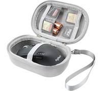 Étui pour Logitech M510/M330/M720/Signature M650 L/G305/G304/MX Anywhere 3/G Pro/G Pro X/G703 Souris sans Fil,Sac en Maille pour Cartes,Batterie(Gris)