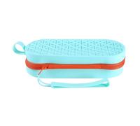 Étui pour lunettes de natation - Étui en silicone anti-éclaboussures - Support portable vivant avec design d'aération - Lunettes pour les événements sportifs en plein air, les voyages à la piscine ou