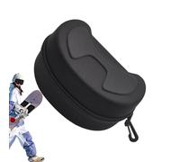 Étui pour lunettes de snowboard | Coque rigide résistante à l'eau | Sac de rangement durable à fermeture éclair en EVA avec protection antichoc et doublure douce | Support de voyage compact pour