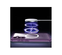 Etui Pour Magnétique Miracase Samsung Galaxy S23 FE 360 Tout Compris Preuve De Chute Et De Crash Entièrement Transparent Compatible Avec MagSafe Film