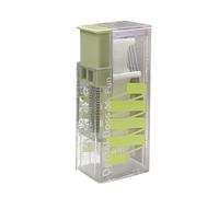 Étui pour médiator de fil dentaire - Distributeur de fil dentaire | Organiseur portable | Éjection automatique du fil dentaire, réutilisable pour la maison, le bureau, le restaurant