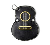Étui pour médiator de guitare avec 17 emplacements, design compact pour un transport facile (noir)
