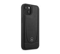 Étui pour Mercedes iPhone 14 Plus, Noir - Étui rigide en cuir Urban Line MEHCP14MARMBK