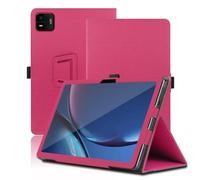 Étui pour Meswao Mes-B3 Pro/B3 15.6 Pouces, Meswao Mes-B3 Pro/B3 Coque Tablette, Housse de Protection avec Support Pliable, Porte-Crayon et Dragonne, Protection Totale. (Rouge)
