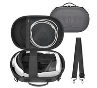 Étui pour Meta Quest 3s/Quest 3 512 Go - Sac de rangement pour casques de réalité virtuelle - Convient pour 2 manettes Touch Plus, dragonnes, adaptateur d'alimentation, câble de charge, piles et