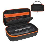 Étui pour microphone sans fil compatible avec microphone sans fil JBL PartyBox - 2 microphones numériques sans fil, sac de rangement portable pour récepteurs, adaptateurs, piles AA, chargeur, noir