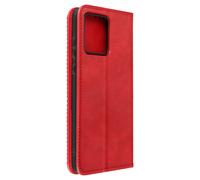 Coque et étui téléphone mobile Avizar Etui pour Motorola Moto G84 Clapet Portefeuille Motif Damier Rouge
