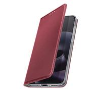 Étui pour Moto G87 avec Porte-carte Magnétique et Fonction Support Vidéo Bordeaux