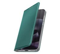 Étui pour Moto G87 avec Porte-carte Magnétique et Fonction Support Vidéo Vert sapin