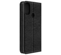 Étui pour Motorola E40, E20 et E30 Portefeuille Fonction Support Vidéo Noir