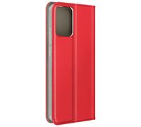 Étui Pour Motorola Edge 30 Neo Clapet Porte-Carte Et Support Vidéo Rouge