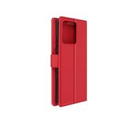 Etui pour Motorola Edge 40 Neo Clapet Portefeuille Support Vidéo Rouge