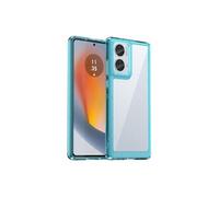 Etui pour Motorola Edge 50 Fusion anti-traces de doigts, robuste, avec bordures souples et surélevées pour une protection optimaleCompatible avec