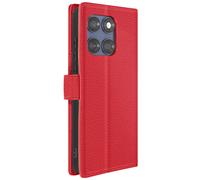 Étui pour Motorola Edge 60 Fusion Portefeuille Languette Magnétique Rouge