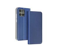 Etui pour Motorola Edge 60 Pro Texturé Strié avec Porte-cartes Bleu