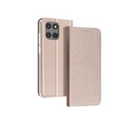 Étui pour Motorola Edge 60 Pro Texturé Strié avec Porte-cartes Dorée