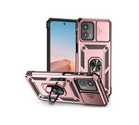 Etui pour Motorola Moto G 5G 2023 avec support de cycle rotatif, support de voiture magnétique et couvercle de caméra coulissante compatible avec