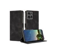 Etui pour Motorola MOTO G 5g 2025 Protection Flip Soft PU Le cuir couvercle en cuir compatible avec Motorola MOTO G 5g 2025-Noir